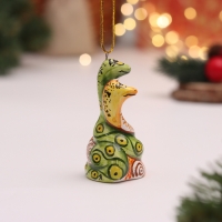 Сувенир "Змеи парочка", 8 см, майолика