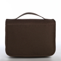 Косметичка на молнии, цвет коричневый