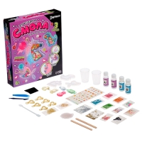 Набор для опытов «Эпоксидная смола», брелоки с наполнением, 3 молда Набор для опытов «Эпоксидная смола», брелоки с наполнением, 3 молда