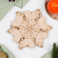 Подставка под горячее «С любовью», D=20 см, можжевельник Подставка под горячее «С любовью», D=20 см, можжевельник