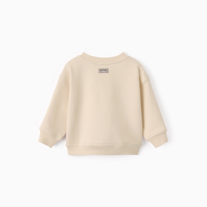 Толстовка детская MINAKU: Basic Line BABY, цвет бежевый, рост 86-92 Толстовка детская MINAKU: Basic Line BABY, цвет бежевый, рост 86-92