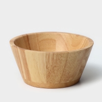 Тарелка - салатник круглый, 15&times;7 см, гевея