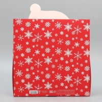 Коробка подарочная новогодняя складная &laquo;Дедушка Мороз&raquo;, 25 х 25 х 10 см, Новый год