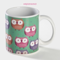 Кружка-хамелеон керамическая Доляна &laquo;Совы&raquo;, 350 мл