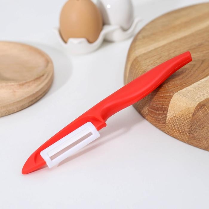 Овощечистка керамическая Доляна &laquo;Венеция&raquo;, 17 см, цвет МИКС