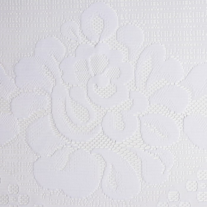 Тюль на кухню со шторной лентой, 170х270 см, цвет белый, 100% полиэстер