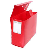 Папка-короб архивная А4, корешок 120 мм, пластик, Calligrata, вырубная застежка, красная, до 1100 листов Папка-короб архивная А4, корешок 120 мм, пластик, Calligrata, вырубная застежка, красная, до 1100 листов