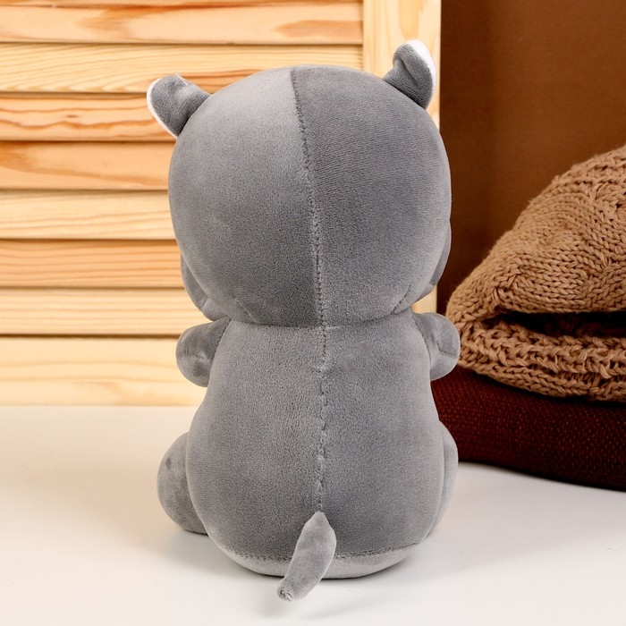 Мягкая игрушка &laquo;Бегемотик&raquo;, размер 22 см, цвет серый
