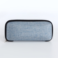 Футляр для очков на молнии, длина 17 см, цвет голубой Футляр для очков на молнии, длина 17 см, цвет голубой