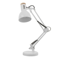 Настольная лампа "Юнец" Е27 40Вт белый 14,5х14,5х62 см RISALUX Настольная лампа "Юнец" Е27 40Вт белый 14,5х14,5х62 см RISALUX