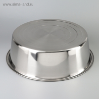 Таз из нержавеющей стали, 9 л, d=39 см, дно d=32 см Таз из нержавеющей стали, 9 л, d=39 см, дно d=32 см