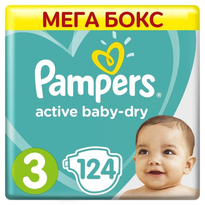 Подгузники Pampers Active Baby (6-10 кг), 124 шт Подгузники Pampers Active Baby (6-10 кг), 124 шт