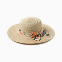 Шляпа для девочки, цвет бежевый, размер 52 Шляпа для девочки, цвет бежевый, размер 52