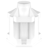 Подставка-органайзер для канцелярии 10 отделений, СТАММ "Maxi Desk", пластиковая, вращающаяся, белая