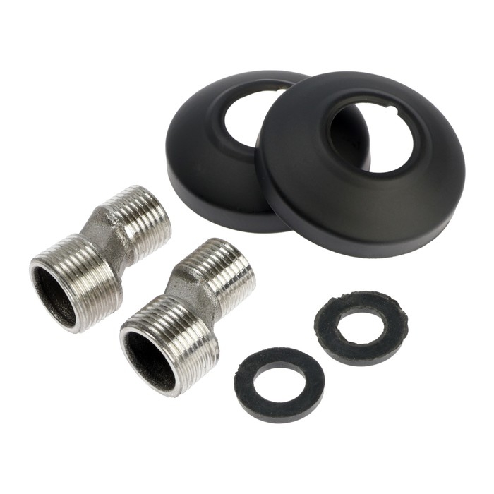 Смеситель для ванны ZEIN Z3855, однорычажный, душевой набор, лейка 5 режимов, черный Смеситель для ванны ZEIN Z3855, однорычажный, душевой набор, лейка 5 режимов, черный