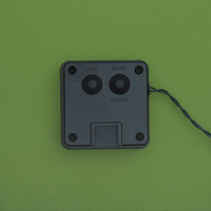 Гирлянда &laquo;Нить&raquo; 10 м, IP44, тёмная нить, 100 LED, свечение белое, 2 режима, солнечная батарея