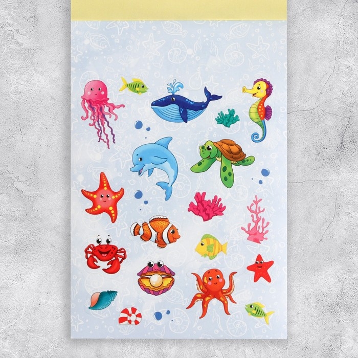 Наклейки детские, альбом 8 листов, &laquo;Милые зверушки&raquo;, 11 х 16 см