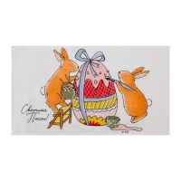 Полотенце Доляна &laquo;Пасхальные яйца&raquo; 35х60 см, 100% хлопок, вафля