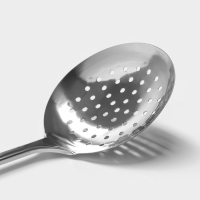 Шумовка из нержавеющей стали Доляна &laquo;Стандарт&raquo;, h=32 см, цвет серебряный