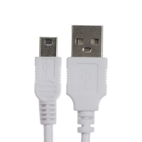 Кабель Luazon, miniUSB - USB, 1 А, 0.5 м, только для зарядки, белый Кабель Luazon, miniUSB - USB, 1 А, 0.5 м, только для зарядки, белый