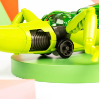 Робот «Ящер» Эврики, электронный конструктор, интерактивный: сенсорный, свет, на батарейках, 92 детали Робот «Ящер» Эврики, электронный конструктор, интерактивный: сенсорный, свет, на батарейках, 92 детали