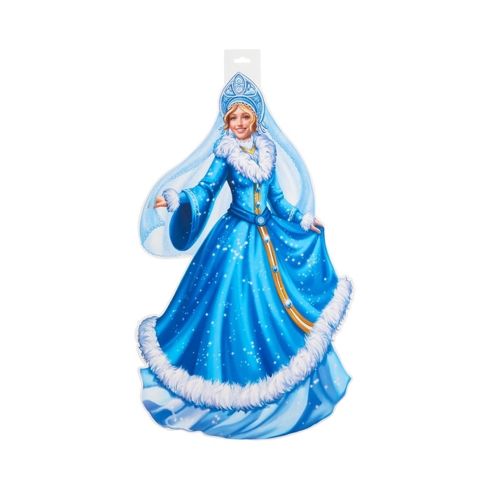 Плакат вырубной Плакат вырубной "Снегурочка" двухсторонний, 49 х 39 см