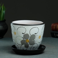 Горшок цветочный Фиалка дневная 1л с подставкой