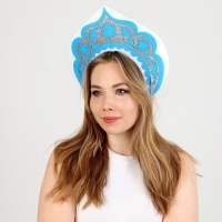 Новый год! Карнавальный кокошник &laquo;Снегурочка&raquo; из фетра