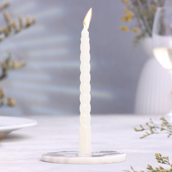 Набор свечей витых, 1,5х 15 см, 2 штуки, аромат ваниль