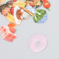 Наклейки для творчества "Легкий десерт" ПВС набор 50 шт 3х2 см Наклейки для творчества "Легкий десерт" ПВС набор 50 шт 3х2 см