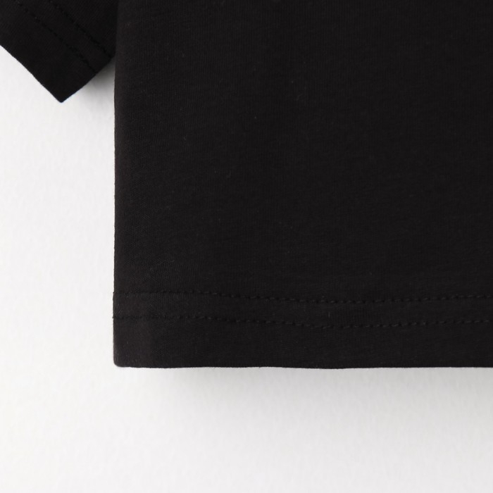 Футболка детская укороченная KAFTAN "Basic line", р. 28 (86-92 см), черный