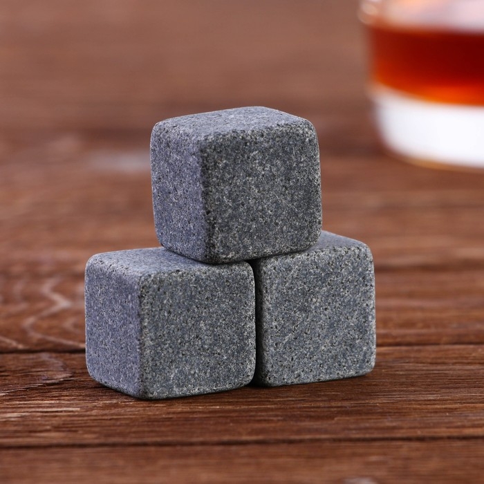 Камни для виски &laquo;Набор настоящего дегустатора&raquo;, 3 шт