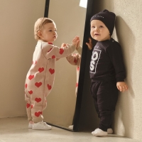 Комбинезон вязаный Крошка Я &laquo;Сердечки&raquo;, рост 68-74 см