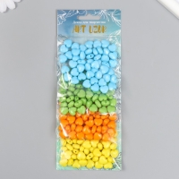 Бусины для творчества пластик "Летние цвета" 4 цвета х 20 гр 0,6х1х1 см Бусины для творчества пластик "Летние цвета" 4 цвета х 20 гр 0,6х1х1 см