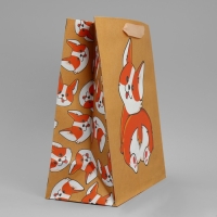 Пакет подарочный крафтовый вертикальный, упаковка, &laquo;Пёсик&raquo;, ML 23 х 27 х 11.5 см
