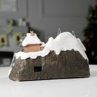 Светодиодная фигура «Новогодние магазины» 31 × 27 × 21 см, полистоун, батарейки ААх3 (не в комплекте), USB, свечение тёплый белый Светодиодная фигура «Новогодние магазины» 31 × 27 × 21 см, полистоун, батарейки ААх3 (не в комплекте), USB, свечение тёплый белый