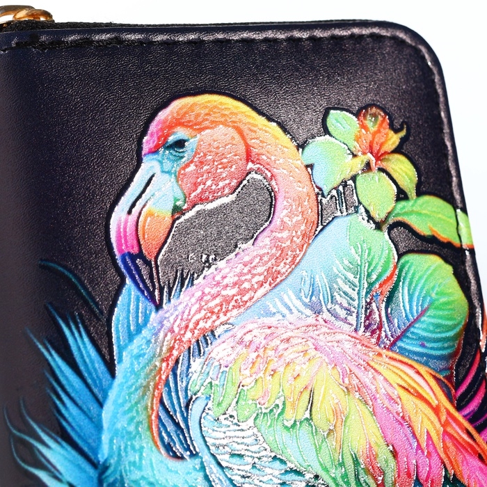 Кошелёк на молнии, цвет чёрный Кошелёк на молнии, цвет чёрный