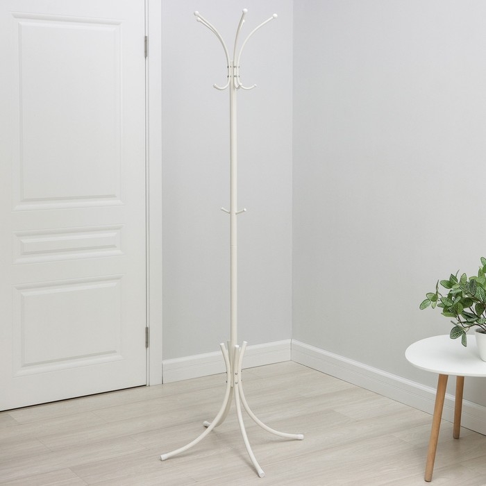 Вешалка напольная &laquo;Корона&raquo;, разборная, цвет белый