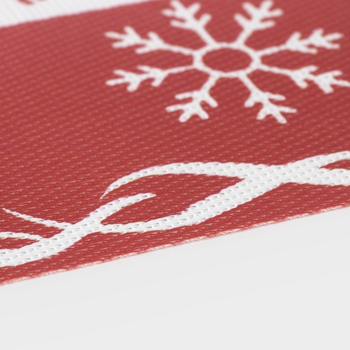 Дорожка новогодняя на стол Доляна &laquo;Новый год&raquo;, сервировочная, 180&times;30 см