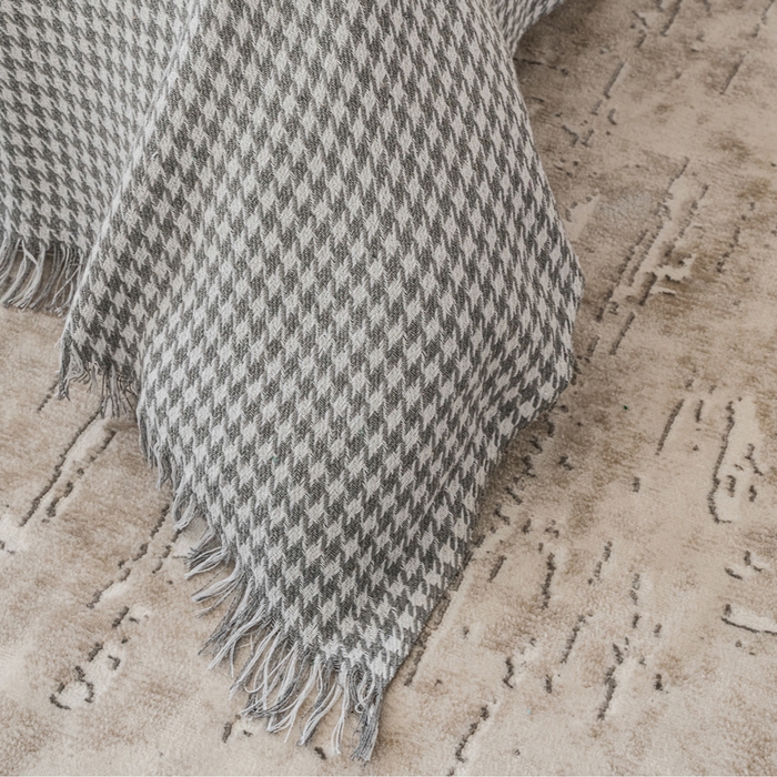 Плед Римский 140х200см, серый, хл80%, пэ20%, 320г/м