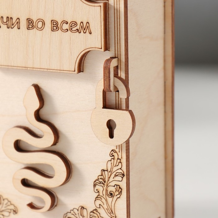 Копилка-книга Копилка-книга "Змея. Удачи во всём" 13,5х9х4,5 см