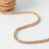 Цепочка для сумки, железная, 8,5 &times; 6,2 мм, 3 &plusmn; 0,1 м, цвет золотой