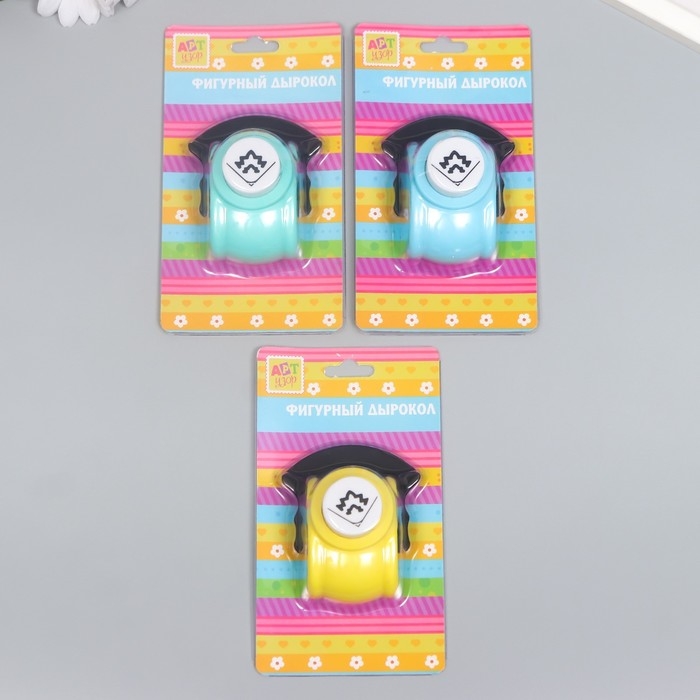 Дырокол фигурный Дырокол фигурный "Вспышка" d=2,5 см МИКС 4,2х6,7х7,7 см