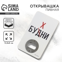 Открывашка для пива &laquo;Будни&raquo;, 8х13.8 см
