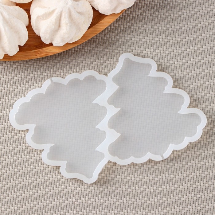 Силиконовый молд для леденцов и шоколада &laquo;Ёлка&raquo;, 12&times;9&times;0.8 см, h=8 см, цвет прозрачный