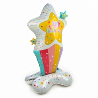 Шар фольгированный 31" &laquo;Праздничная звезда&raquo;, на подставке, под воздух