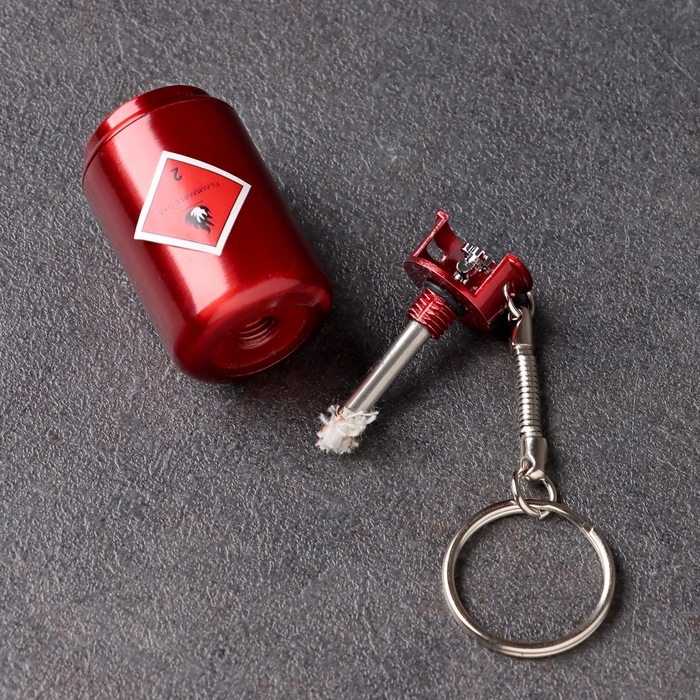 Вечная спичка Вечная спичка "Баллон" туристическая, с кольцом, красная