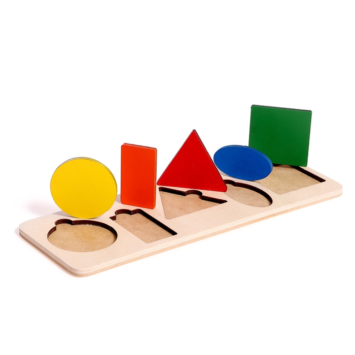 Рамка-вкладыш &laquo;Простая геометрия&raquo; 5 деталей, 28 &times; 9,5 &times; 0,8 cм