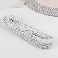 Резинка шляпная, 2 мм, 50 &plusmn; 1 м, цвет белый