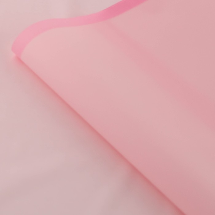 Плёнка для цветов матовая упаковочная &laquo;Кайма&raquo; розовый + сирен.-роз 0,5х9 м